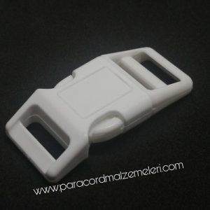 Paracord Pet Tasma ve Çanta Klips Model Beyaz Renk 10 mm - Görsel 2