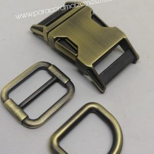 Paracord Pet Tasma Set Klips Bronz Renk 25 mm - Görsel 1