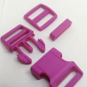 Paracord Pet Tasma ve Çanta Klips  Fuşya Renk 20 mm - Görsel 4