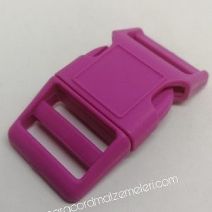 Paracord Pet Tasma ve Çanta Klips  Fuşya Renk 20 mm - Görsel 5