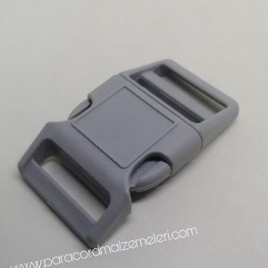 Paracord Pet Tasma ve Çanta Klips  Gri Renk 20 mm - Görsel 4