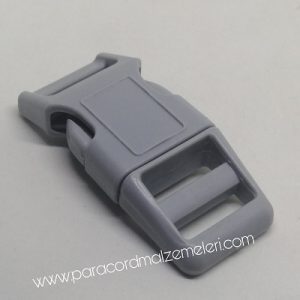 Paracord Pet Tasma ve Çanta Klips Model Gri Renk 15 mm - Görsel 5