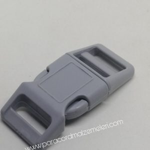 Paracord Pet Tasma ve Çanta Klips Model Gri Renk 15 mm - Görsel 2