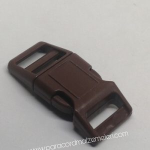 Paracord Pet Tasma ve Çanta Klips Model Kahve Renk 15 mm - Görsel 2