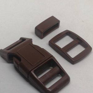 Paracord Pet Tasma ve Çanta Klips Model Kahve Renk 15 mm - Görsel 1