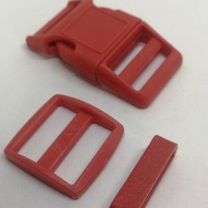 25 mm Paracord Pet Tasma ve Çanta Klips Kırmızı Renk - Görsel 4