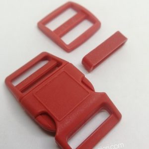 25 mm Paracord Pet Tasma ve Çanta Klips Kırmızı Renk - Görsel 1