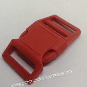 25 mm Paracord Pet Tasma ve Çanta Klips Kırmızı Renk - Görsel 3