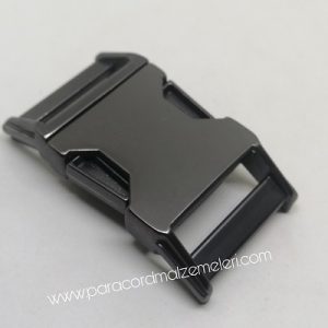 Paracord Pet Tasma Set Klips Nikel Siyah Renk 25 mm - Görsel 3