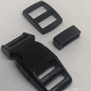 Paracord Pet Tasma ve Çanta Klips Model Siyah Renk 10 mm - Görsel 4