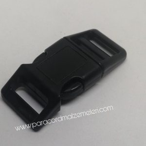 Paracord Pet Tasma ve Çanta Klips Model Siyah Renk 10 mm - Görsel 2