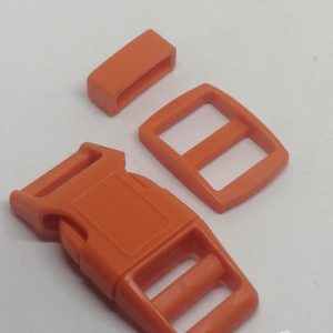 Paracord Pet Tasma ve Çanta Klips Model Turuncu Renk 10 mm - Görsel 1