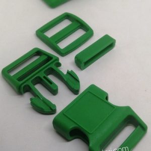 25 mm Paracord Pet Tasma ve Çanta Klips Yeşil Renk - Görsel 2