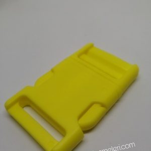 Paracord Malzemeleri Toka Klips XL Boy Fren Mekanizmalı Sarı Renk - Görsel 1