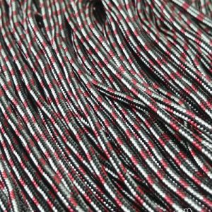 Paracord İp , Paracord Bileklik İpi Bordo Gri Renk 2 mm - Görsel 1