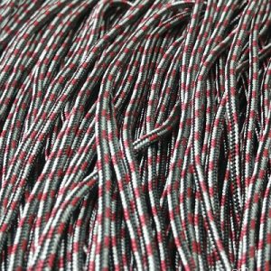 Paracord İp , Paracord Bileklik İpi Bordo Gri Renk 2 mm - Görsel 3