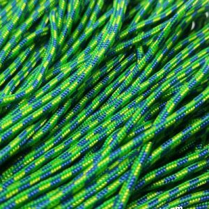 Paracord İp , Paracord Bileklik İpi Mavi Yeşil Renk 2 mm - Görsel 1