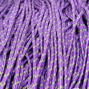 Paracord İp , Paracord Bileklik İpi Mor Sarı Pembe Renk 2 mm - Görsel 2