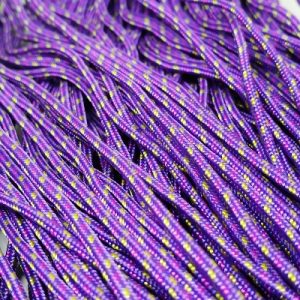 Paracord İp , Paracord Bileklik İpi Mor Sarı Pembe Renk 2 mm - Görsel 3