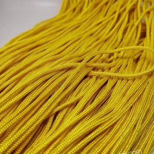 Paracord İp , Paracord Bileklik İpi Parlak Sarı Renk 2mm - Görsel 1