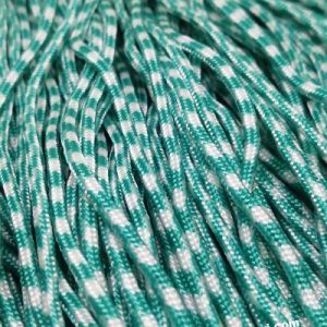 Paracord İp , Paracord Bileklik İpi Turkuaz Yeşil Beyaz Renk 2 mm - Görsel 3