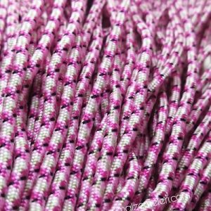 Paracord İp, Paracord Bileklik Aksesuar İpi Pembe Ebruli Renkler - Görsel 2