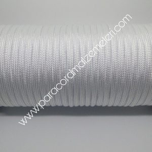 Paracord İp , Paracord 550 lb Paraşüt Bileklik İpi Buz Beyaz Renk - Görsel 2