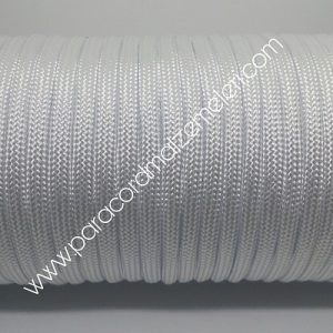 Paracord İp , Paracord 550 lb Paraşüt Bileklik İpi Buz Beyaz Renk - Görsel 1