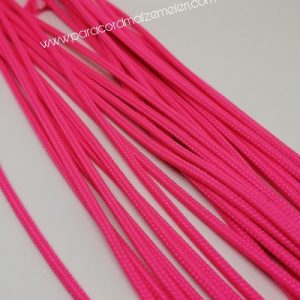 Paracord İp , Paracord Bileklik İpi Yerli Üretim Neon Pembe Renk 2 mm - Görsel 4