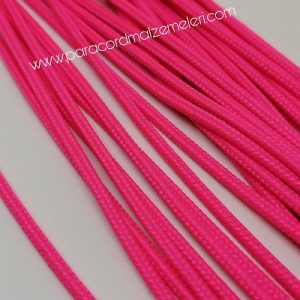 Paracord İp , Paracord Bileklik İpi Yerli Üretim Neon Pembe Renk 2 mm - Görsel 1