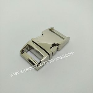 PARACORD BİLEKLİK AKSESUAR BÜYÜK BOY TOKA KLİPS GÜMÜŞ RENK - Görsel 12