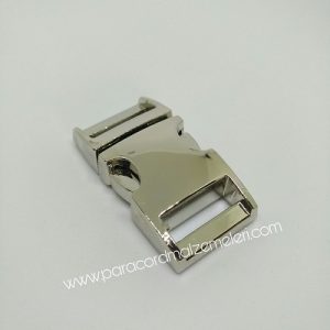 PARACORD BİLEKLİK AKSESUAR BÜYÜK BOY TOKA KLİPS GÜMÜŞ RENK - Görsel 3