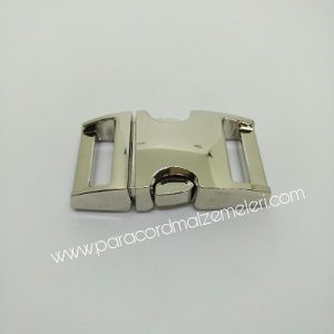 PARACORD BİLEKLİK AKSESUAR BÜYÜK BOY TOKA KLİPS GÜMÜŞ RENK - Görsel 5