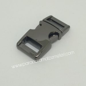 Paracord Bileklik Toka Klips Nikel Siyah Renk - Görsel 1