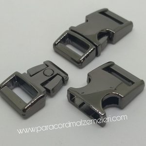 Paracord Bileklik Toka Klips Nikel Siyah Renk - Görsel 3