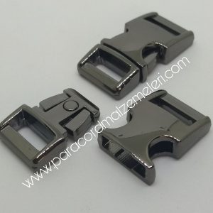 Paracord Bileklik Toka Klips Nikel Siyah Renk - Görsel 2