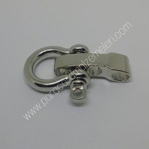 Paracord Bileklik Ayarlanabilir Gümüş Renk O Klips - Görsel 7