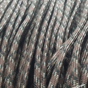 Paracord 550 İp, Paracord Paraşüt Bileklik İpi Kahve Kamuflaj Renk - Görsel 1