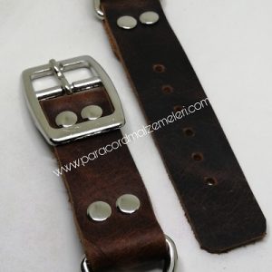 Paracord Pet Tasma Ara Aparatı Deri Toka Set Taba Renk X Large Boy - Görsel 3