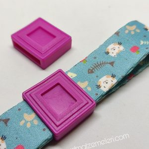 Pet Tasma Kauçuk Aparatı Fuşya Renk 20 mm - Görsel 1