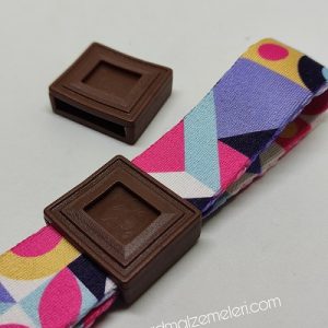 Pet Tasma Kauçuk Aparatı Kahve Renk 20 mm - Görsel 1