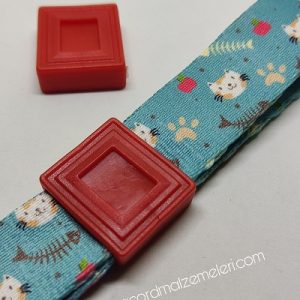 Pet Tasma Kauçuk Aparatı Kırmızı Renk 20 mm - Görsel 1