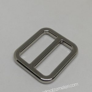 Pet Tasma ve Çanta Kordon Ayarlama Aparatı Gümüş Renk 20 mm - Görsel 1