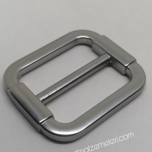 Pet Tasma ve Çanta Kordon Ayarlama Aparatı Gümüş Renk 25 mm - Görsel 1