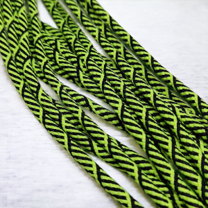 Paracord İp 4 mm Burgulu Desen Neon Sarı Siyah Renk - Görsel 3