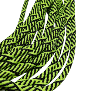 Paracord İp 4 mm Burgulu Desen Neon Sarı Siyah Renk - Görsel 2