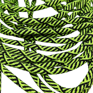 Paracord İp 4 mm Burgulu Desen Neon Sarı Siyah Renk - Görsel 1