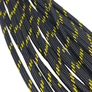 Paracord İp 4 mm Siyah Renk Sarı Şerit - Görsel 2
