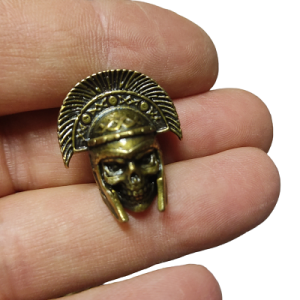 Paracord Aksesuar Boncuk Roman Skull Model A - Görsel 1