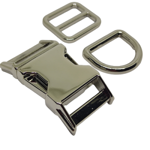 Paracord Pet Tasma Set Klips Parlak Gümüş Renk 20 mm - Görsel 1